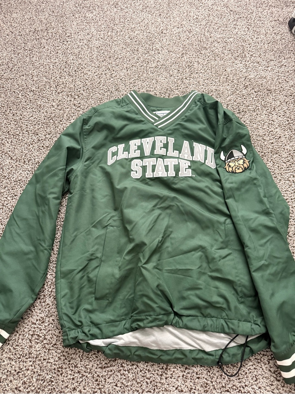 cleveland state pullover windbreaker
